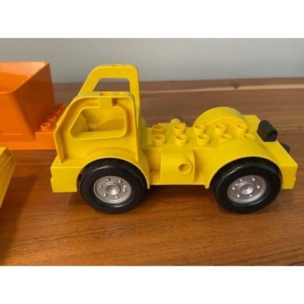 LEGO Duplo Construction Vehicle Set Front Loader Truck and Dump Bed Parts Lot